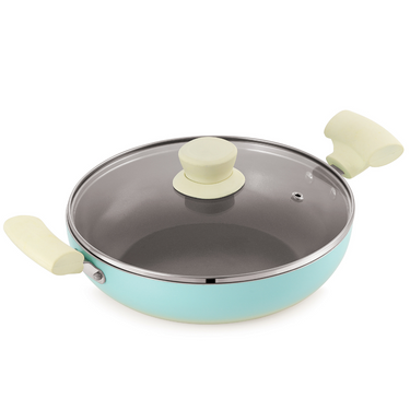 Induction Kadhai with Glass Lid  - Santorini Collection