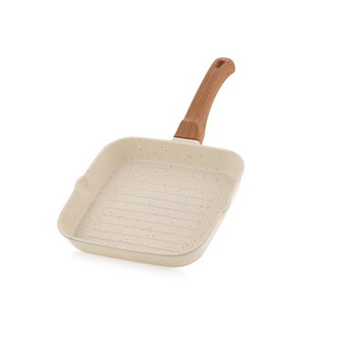 Square Grill Pan without Lid (Size 270) - Crema Dusk Collection