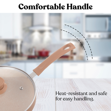 Induction Fry Pan with Glass Lid - Biscoff Collection