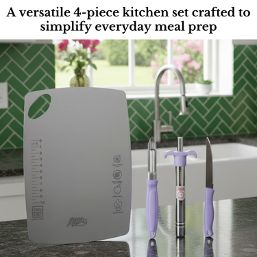 4pcs Perfecto Cutting Set (SS Chopping Board)