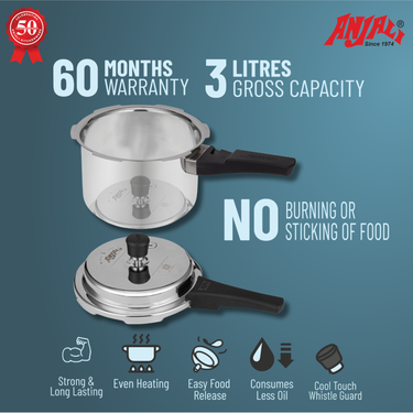 3L AQUA STRAIGHT INDUCTION COOKER - OUTER LID