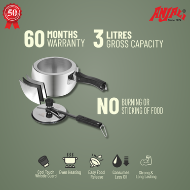 3L TERRA CONTOUR INDUCTION COOKER - INNER LID