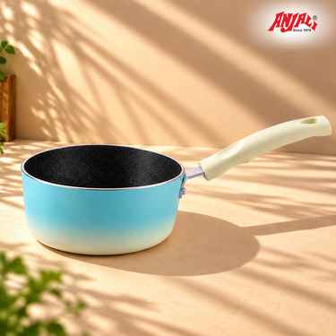Induction Sauce Pan with Glass Lid (1.5 Litre) - Santorini Collection