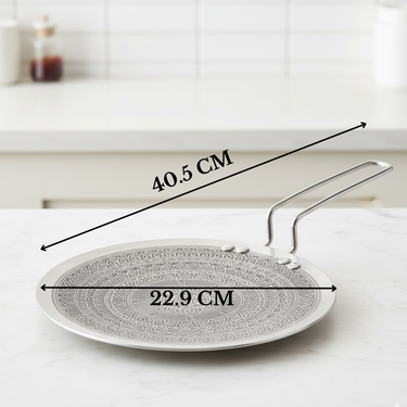 Roti Tawa with SS Wire Handle - Mystique Mandala Triply Series