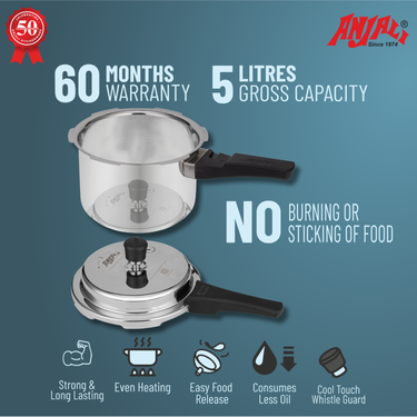 5L AQUA STRAIGHT INDUCTION COOKER - OUTER LID