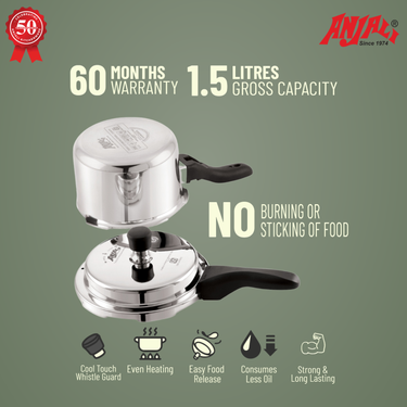 1.5L TERRA TRIPLY STRAIGHT INDUCTION COOKER - OUTER LID