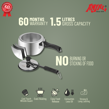 1.5L TERRA CONTOUR INDUCTION COOKER - INNER LID