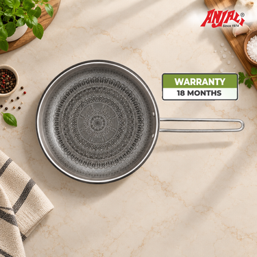 Fry Pan with Induction with SS Wire Handle -  Mystique Mandala Triply Series