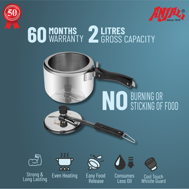 2L AQUA STRAIGHT INDUCTION COOKER - INNER LID