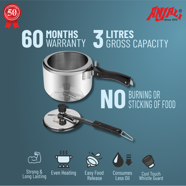 3L AQUA STRAIGHT INDUCTION COOKER - INNER LID