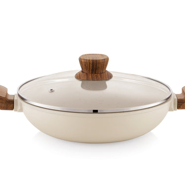 Kadhai with Glass Lid - Crema Dusk Collection