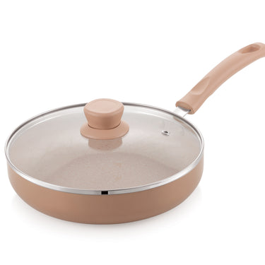 Induction Fry Pan with Glass Lid - Biscoff Collection