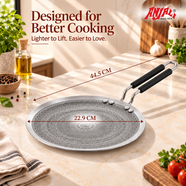 Roti Tawa with SS Wire Handle - Mystique Mandala Triply Series
