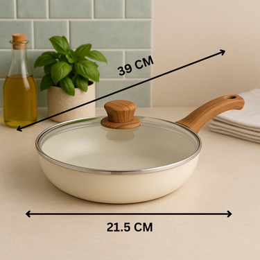 Taper Pan with Glass Lid - Crema Dusk Collection
