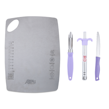 4pcs Perfecto Cutting Set (SS Chopping Board)