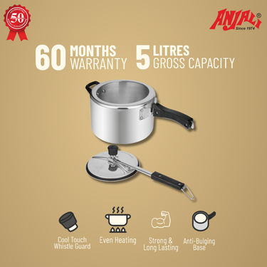 5L AERO ALUMINIUM  STRAIGHT GAS COOKER - INNER LID