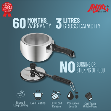 3L AQUA CONTOUR INDUCTION COOKER - INNER LID