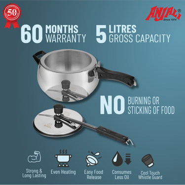 5L AQUA CONTOUR INDUCTION COOKER - INNER LID