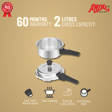 2L AERO ALUMINIUM  STRAIGHT INDUCTION COOKER - OUTER LID