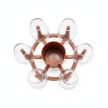 Glass & Spoon Organiser - Deluxe for 6 Glasses & Cutlery