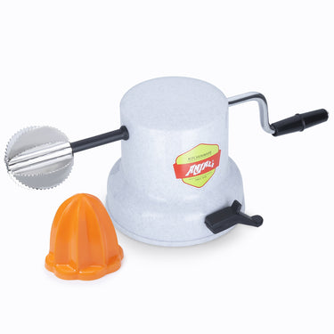 Coconut Scraper - Padmini Stainless Steel Vacuum Base (White) with Free Juicer Attachment