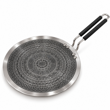 Roti Tawa with SS Wire Handle - Mystique Mandala Triply Series