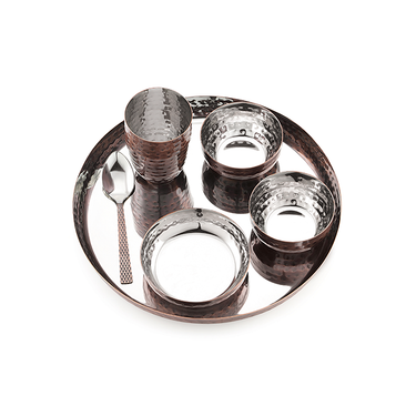 Antique Copper Dinner Set - Tattva Collection