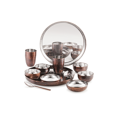 Antique Copper Dinner Set - Tattva Collection