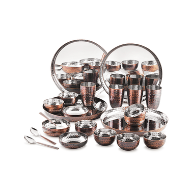 Antique Copper Dinner Set - Tattva Collection