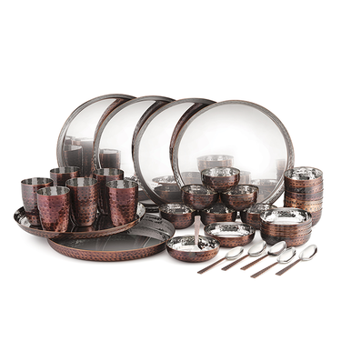 Antique Copper Dinner Set - Tattva Collection